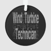 Windkrafttechniker Ornament (Rückseite)