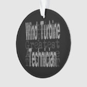 Windkrafttechniker Ornament (Vorderseite)