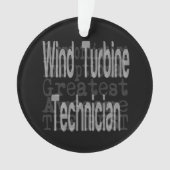 Windkrafttechniker Ornament (Vorderseite)