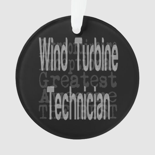 Windkrafttechniker Ornament (Vorderseite)