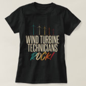 Windkrafttechniker Rock Tech Funny Gift Apple T-Shirt (Design vorne)