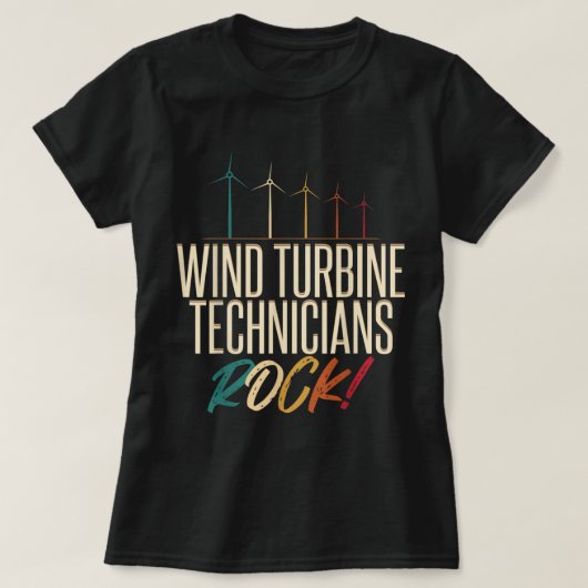Windkrafttechniker Rock Tech Funny Gift Apple T-Shirt (Design vorne)