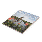 Windmill and flowers in Holland photo tile Fliese (Seite)