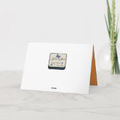 Windmill And Orange Moon Karte (Rückseite)