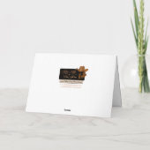 Windmill And Orange Moon Karte (Rückseite)