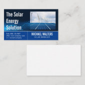 Windmill and Solar Panels | Energy Visitenkarte (Vorne/Hinten)