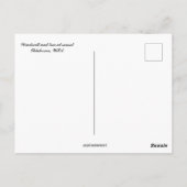 Windmill and Tree bei Sunset in Oklahoma USA Postkarte (Rückseite)