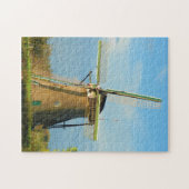 Windmill at Kinderdijk Netherlands Puzzle (Horizontal)