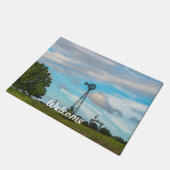 Windmill Bird Flock Fußmatte (Schrägansicht)