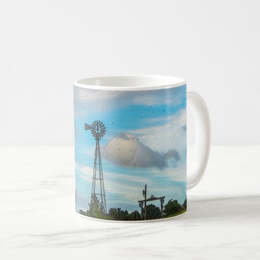 Windmill Bird Flock Tasse (VorderseiteRechts)