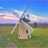 Windmill Blue Sky Aufkleber (Vorderseite)