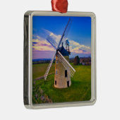 Windmill Blue Sky Ornament Aus Metall (Rechts)