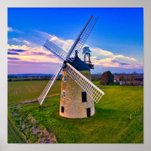 Windmill Blue Sky Poster (Vorne)