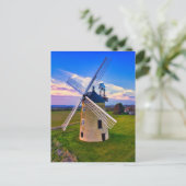 Windmill Blue Sky Postkarte (Stehend Vorderseite)