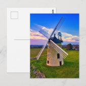 Windmill Blue Sky Postkarte (Vorne/Hinten)