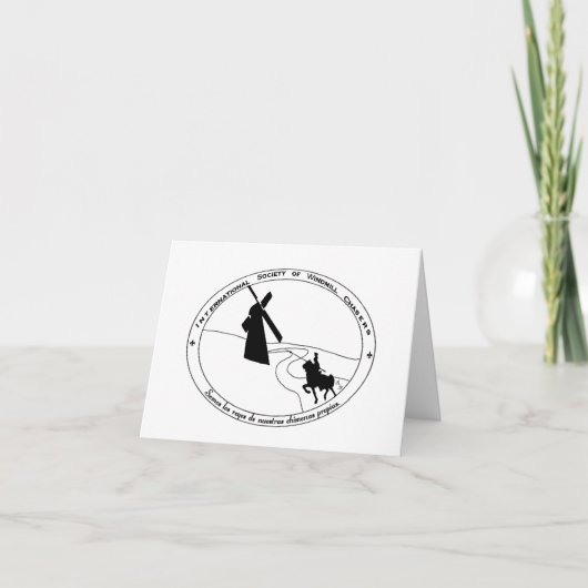 Windmill Chasing Card Dankeskarte (Vorderseite)