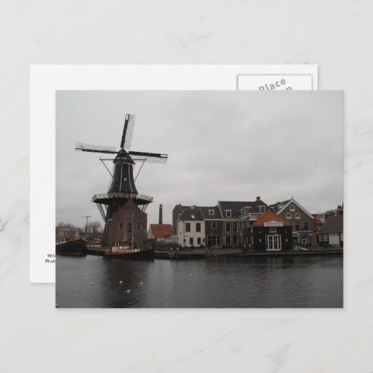 Windmill "De Adriaan", Haarlem Postkarte (Vorne/Hinten)