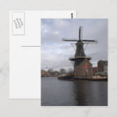 Windmill "De Adriaan", Haarlem Postkarte (Vorne/Hinten)