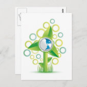 WindMill Earth Postkarte (Vorne/Hinten)