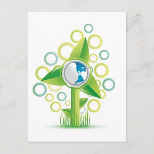 WindMill Earth Postkarte (Vorderseite)