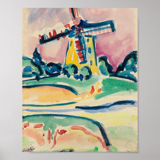 Windmill | Ernst Ludwig Kirchner Poster (Vorne)