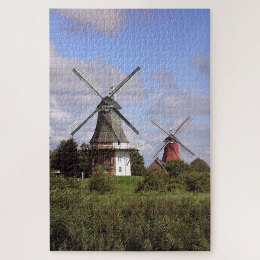 Windmill Greetsiel North Sea Nord Deutschland Puzzle (Vertikal)