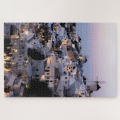 Windmill Griechenland Santorini Sommerhäuser Meer Puzzle (Horizontal)