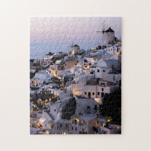 Windmill Griechenland Santorini Sommerhäuser Sea J Puzzle (Vertikal)