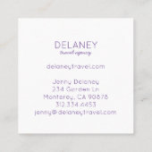 Windmill Holland Dutch Europe Foto Travel Tourism Quadratische Visitenkarte (Rückseite)