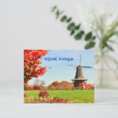 WINDMILL, HOLLAND, MICHIGAN USA POSTKARTE (Stehend Vorderseite)