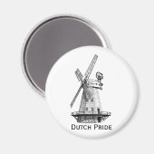 Windmill, holländischer Pride Magnet (Vorderseite/Rückseite)
