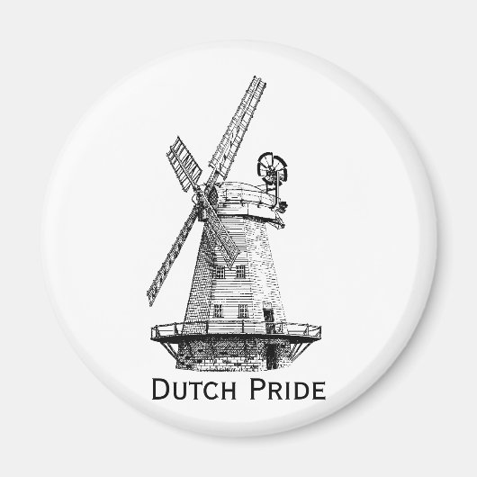 Windmill, holländischer Pride Magnet (Vorne)