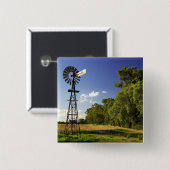 Windmill in der Nähe von Hume Highway, Victoria, A Button (Vorne & Hinten)