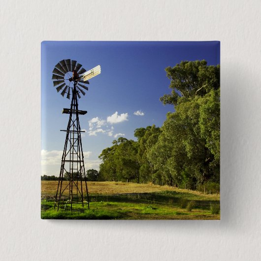 Windmill in der Nähe von Hume Highway, Victoria, A Button (Vorderseite)