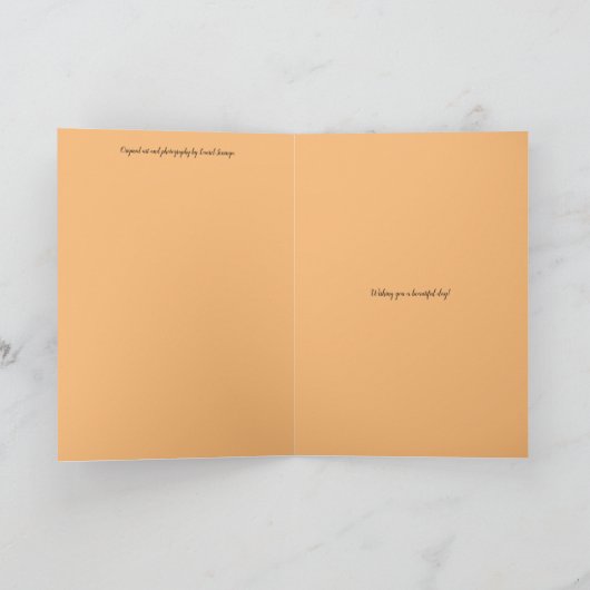 Windmill in Holland Art Impasto Karte (Innenseite)