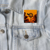 Windmill in Sunset, Australien Button (Beispiel)
