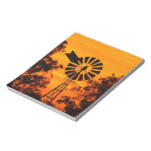 Windmill in Sunset, Australien Notizblock (Rotiert)