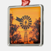 Windmill in Sunset, Australien Ornament Aus Metall (Links)