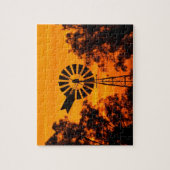Windmill in Sunset, Australien Puzzle (Vertikal)