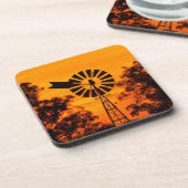 Windmill in Sunset, Australien Untersetzer (Linke Seite)