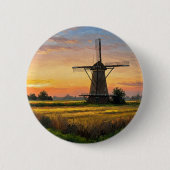 Windmill In The Countryside Button (Vorderseite)