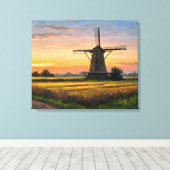 Windmill In The Countryside Leinwanddruck (Insitu (Holzboden))