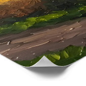 Windmill In The Countryside Poster (Ecke)