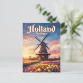 Windmill Island Gardens USA Postkarte (Stehend Vorderseite)