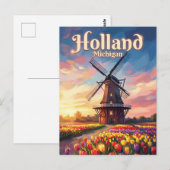 Windmill Island Gardens USA Postkarte (Vorne/Hinten)