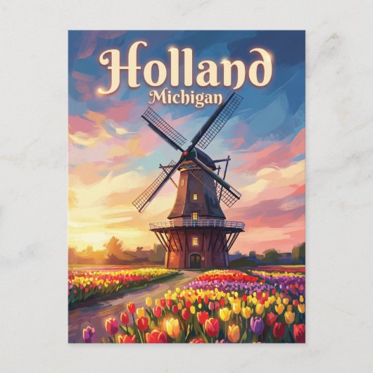 Windmill Island Gardens USA Postkarte (Vorderseite)
