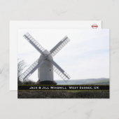 Windmill: Jack & Jill Sussex UK Postcard Postkarte (Vorne/Hinten)