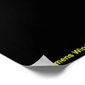 Windmill Night - Siemens Wind Power Poster (Ecke)