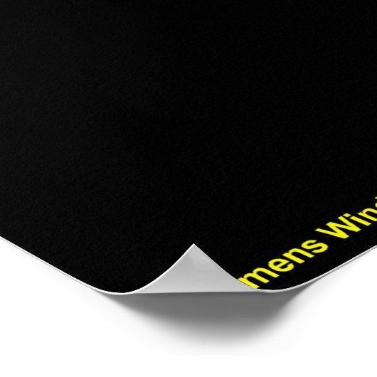 Windmill Night - Siemens Wind Power Poster (Ecke)