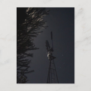 WINDMILL NIGHT SKY QUEENSLAND AUSTRALIEN POSTKARTE